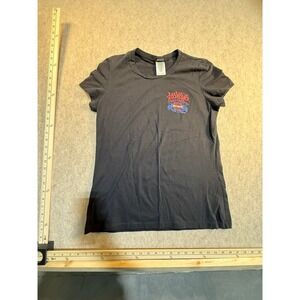 Harley Davidson Las Vegas Nevada Graphic T-Shirt Womens XL Black Cotton Tee